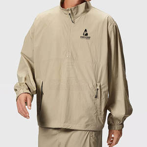 Veste coupe-vent pour homme grande taille, avec logo sur le devant, respirante et écologique, vente en gros - Product Image 2