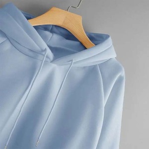 Ropa de hombre personalizada diseño en blanco de gran tamaño liso Sudadera con capucha precio al por mayor 100% algodón básico sudaderas con capucha - Product Image 3