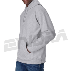 2025 Nueva Sudadera con capucha de atleta para hombre, Jersey gris, sudadera, entrenamiento de gimnasio, ropa deportiva informal, mezcla de algodón cálida y cómoda - Product Image 3