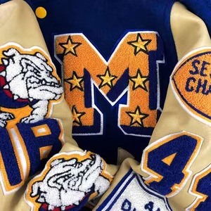 Alta calidad personalizada ODM OEM 2025 Casual Streetwear béisbol Varsity chaquetas hombres mujeres Universidad desgaste - Product Image 2