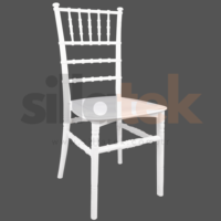 Chaise de mariage Karmen G Models du fabricant turc, en plastique, empilable, stable, blanche, moderne, à dossier ailé, rembourrée de mousse, pour appartement