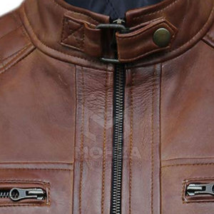 Chaqueta de Motocicleta de Cuero Transpirable de Invierno de Alta Calidad Más Vendida para Hombre, Hecha a Medida con Cuero Genuino - Product Image 5