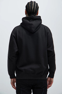 Sweat à capuche lourd pour les activités d'hiver en plein air Sweat à capuche léger avec poche avant et cordon de serrage Tenue quotidienne décontractée - Product Image 4