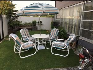 Chaise et table d'extérieur en PVC pour fournitures de jardin - Product Image 2