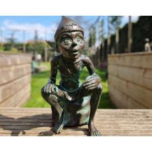 Granja moderna Pixie escultura decorativa jardín accesorios hechos a mano fundido Pixie al aire libre decoración del hogar estatuilla precio al por mayor - Product Image 3