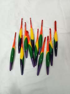 Gancho de ganchillo de resina, ganchos de ganchillo de lujo hechos a mano para Kit de ganchillo, herramientas de costura, tijeras de sastre - Product Image 3