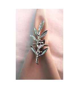 ห่วงรัดผ้าเช็ดปากทำด้วยมือทำจากอลูมิเนียมสำหรับตกแต่งโต๊ะและตกแต่งงานอีเวนต์ - Product Image 1