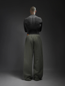 Custom Baggy Sweatpants Flares Baggy <b>Track</b> <b>Pants</b> for Men 520g Brushed Fleece Cotton Wide <b>Leg</b> Sweatpants - Product Image 2