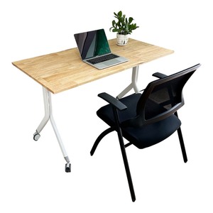 CADY CB68177 School Set <b>Foldable</b> <b>Table</b> and Chair <b>with</b> Iron <b>Legs</b> for Classroom Use - Product Image 3