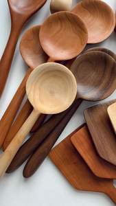 COOKING Natural Teak or Acacia Wooden <b>Kitchen</b> <b>Utensils</b> Set With Spoon Rest Wooden Cooking Spoons Set and <b>Utensils</b> <b>Holder</b> - Product Image 6