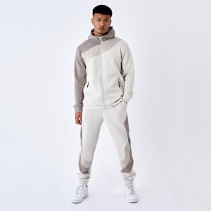 Chándal deportivo personalizado de alta calidad para gimnasio, conjunto de Jogger con capucha de algodón transpirable con pantalones de chándal de Color sólido para invierno - Product Image 5