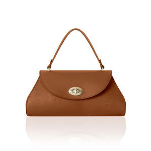 Sac à main en cuir italien fait main avec rabat incurvé et bandoulière - PM631 - Product Image 4