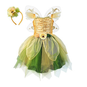 <span class=keywords><strong>Tenue</strong></span> de fée tournesol avec ailes transparentes et accents floraux, sur mesure, approuvée BSCI pour les pique-niques à thème féerique en extérieur - Product Image 4