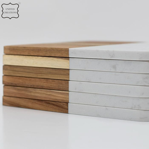 Tabla de cortar de mármol y madera de acacia con logotipo personalizado, tabla de queso personalizada con embalaje en caja - Product Image 4