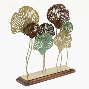 Muestra de mesa Multicolor moderna, elegante Flor de Metal de latón, arte de fusión, flor de Metal decorativa, pieza de muestra - Product Image 5