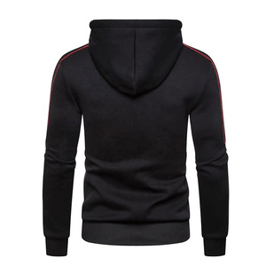 Sweat à capuche fonctionnel en molleton français sur mesure avec fermeture éclair, rivets et poids lourd pour homme - Product Image 3