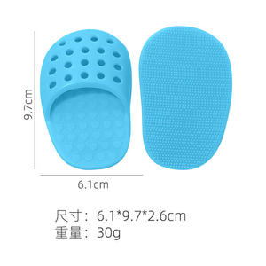 Nuevo cepillo de silicona con orificios para lavar la cara, con cerdas suaves personalizadas, mini cepillo de dedo para limpieza facial y eliminación de puntos negros - Product Image 2