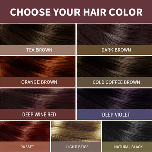 Tinte Capilar Herbal Botánico, Tono <span class=keywords><strong>Rojo</strong></span> Vino Intenso, Tinte Permanente, Aplicación Suave, Cobertura <span class=keywords><strong>de</strong></span> Canas, Tono Rico, Brillo Duradero - Product Image 5