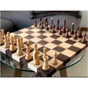 Juego de Ajedrez de madera hecho a mano tablero de ajedrez de madera hecho a mano juego internacional regalo promocional juego de ajedrez tablero de madera - Product Image 5