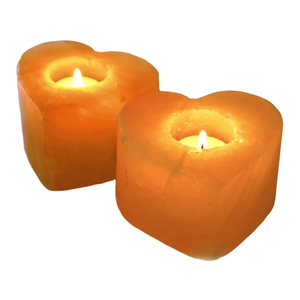 Lámpara de sal del Himalaya mediana tallada a mano, artesanía de sal de roca de cristal Rosa Natural de La Noche de velas del Himalaya - Product Image 3