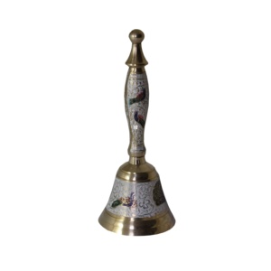 Best Selling Decorative Brass Hand <b>Bell</b> Church and Dinner <b>Bells</b> Customized Unique Brass Handmade Hand <b>Bells</b> - Product Image 6