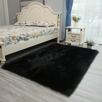 Alfombra Decorativa Personalizada de Lana y Seda, 5-6mm de Grosor, Forma de Corazón, Suave, Lavable, para Cuarto de Niños, con Patrón de Color Sólido