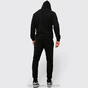 Tech Fleece Tracksuit for <b>Men</b> with Puff Design <b>Snood</b> Hooded Jogger Set Custom Logo Winter Private Label Sweat Suits Training Gym - Product Image 3