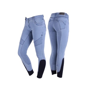 Venta al por mayor de pantalones de compresión para montar a caballo para adultos con parche en la rodilla, espinilleras, protectores de piernas para uso deportivo para hombres y mujeres - Product Image 1