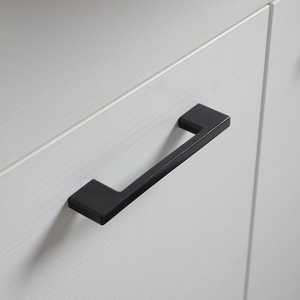 Ravenna 65cm White Export <b>Floor</b>-<b>Standing</b> Bathroom Cabinet with <b>Mirror</b> and Lamp Matt Black Details Bathroom Sets - Product Image 6