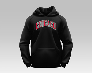 Sudadera con capucha extragrande de invierno para hombre con estampado de logotipo personalizado de 350 GSM chaqueta con capucha bordada con patrón sólido - Product Image 5
