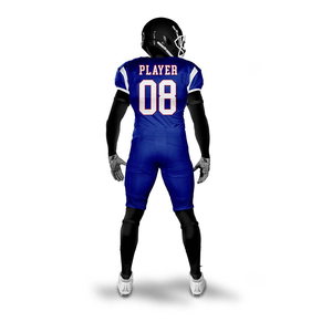 ชุดยูนิฟอร์มอเมริกันฟุตบอลแขนสั้นสำหรับผู้ใหญ่ แบบสั่งทำพิเศษ แห้งเร็ว ไซส์ใหญ่ ระบายอากาศได้ดี พร้อมโลโก้/สีที่กำหนดเองสำหรับผู้ชาย - Product Image 4