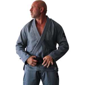 Kimono de Jiu-Jitsu brésilien gris, tissage perlé, léger, entraînement BJJ, compétition, veste 400G, pantalon Ripstop - Product Image 3