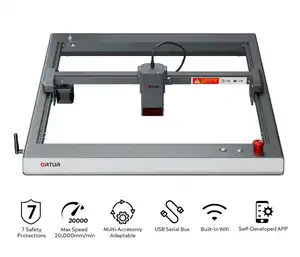 OLM3 20W (avec pompe à Air gratuite) 20W machine de gravure laser de haute précision 0.08*0.08mm machine de gravure laser à diode à tache carrée