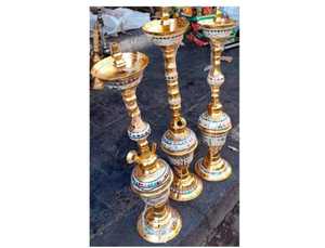 ชุดสูบบุหรี่ชิชาคุณภาพดีที่สุด ทำจากสแตนเลสชุบทองประดับมุก พร้อมท่อสูบแบบมินิเคลือบแล็กเกอร์สไตล์อียิปต์สุดหรู - Product Image 6