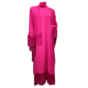 2025 nuevo estilo Color sólido diseño de manga murciélago ropa de mujer para Eid vestido personalizado señoras Abaya vestido musulmán - Product Image 4