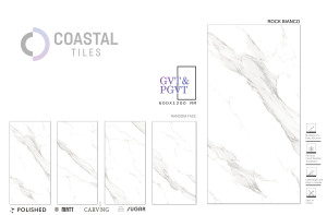 600x1200mm collection de carreaux de porcelaine Rock Bianco aspect marbre carreaux blancs conceptions haute qualité usine directe carreaux de gros - Product Image 2