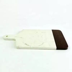 Planche à fromage en bois de marbre dernier modèle avec logo personnalisé planche à découper plateau de charcuterie en résine de style moderne outils de cuisine pour la maison - Product Image 1