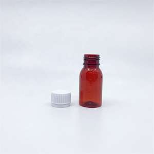 Venta directa de fábrica, botella de jarabe de PET de grado médico de 50ml, Color marrón a prueba de luz con marcas graduadas para medicina líquida - Product Image 4