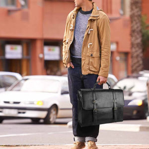 Maletines de Cuero de Diseño Personalizado, Bolsos de Mensajero para Portátil, el Mejor Bolso de Mano para Oficina, Escuela y Universidad para Hombres y Mujeres - Product Image 6