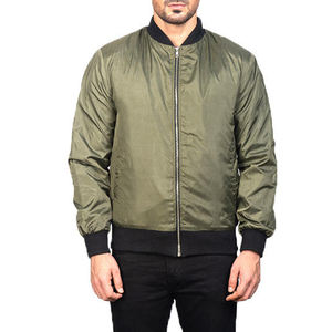 Chaqueta de bombardero acolchada reversible para hombre, tela de lona satinada de poliéster, estilo de calle con opciones coloridas para el invierno - Product Image 6