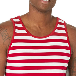 เสื้อกล้ามพิมพ์ลาย DTG สำหรับผู้ชายเสื้อแขนกุดขอบหยัก - Product Image 5