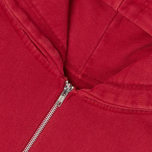 100% coton hommes décontracté couleur unie sweats à capuche entraînement sweat à manches longues à capuche fermeture éclair pull poche sweats à capuche pour homme - Product Image 3