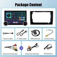 Écran de voiture 10,1'' 10,33'' 11,8'' Diamond 2k QLED, bouton de réglage du volume audio, écran tactile GPS, Android Auto, Carplay