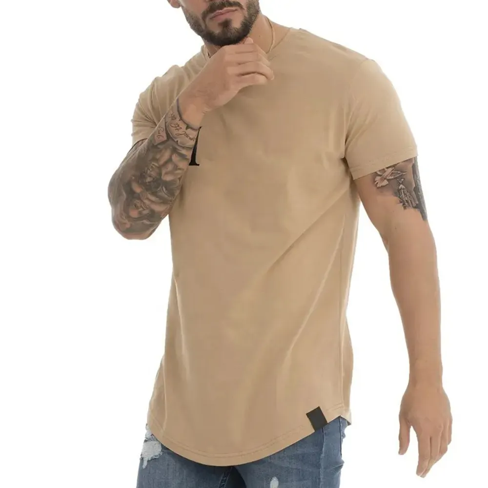 स्टाइलिश शरीर को फिट जिम मुद्रित टी शर्ट 95% कपास 5% स्पैन्डेक्स पुरुषों कसरत फिटनेस शरीर को फिट जिम टी शर्ट