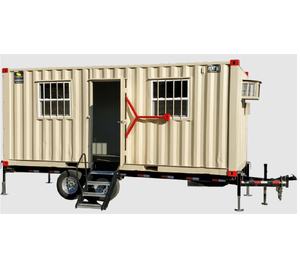 Weatherproof Mobile Office Container With <b>Trailer</b> for Sale Designed for Harsh Jobsite Needs - Product Image 2