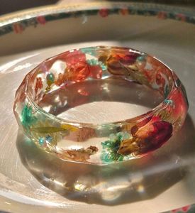 Bijoux DÉCORATIFS Résine Acrylique Bracelet Bracelet Exagéré Éblouissant Multicolore Large Irrégulier Carré Acrylique Bracelets - Product Image 3