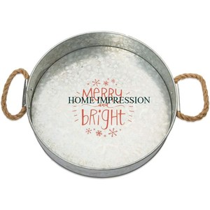 Juego de 2 bandejas galvanizadas, forma y tamaño personalizados, Bandejas para servir comida de restaurante seguras con asas de hierro, bandeja de catering para restaurante - Product Image 4