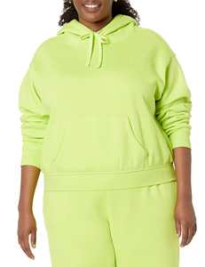 Sweat à capuche personnalisé pour femmes Sweat-shirts à capuche décontractés pour femmes Pull-over recadré Sweat à capuche oversize pour femme - Product Image 4