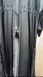 เสื้อผ้ามุสลิมแบบดั้งเดิมของอิสลามสำหรับผู้หญิงเสื้อผ้ามุสลิมแบบเรียบง่ายหรูหราสไตล์อาบายารวมเครื่องประดับ - Product Image 3