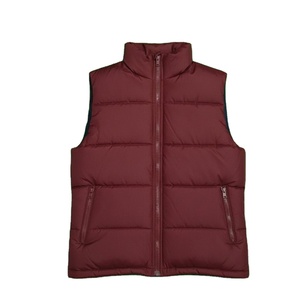 Gilet matelassé pour homme sans manches, fermeture éclair intégrale, grande taille, logo personnalisé, haute qualité, chaud, léger, vestes matelassées pour homme, fabrication sur mesure - Product Image 1